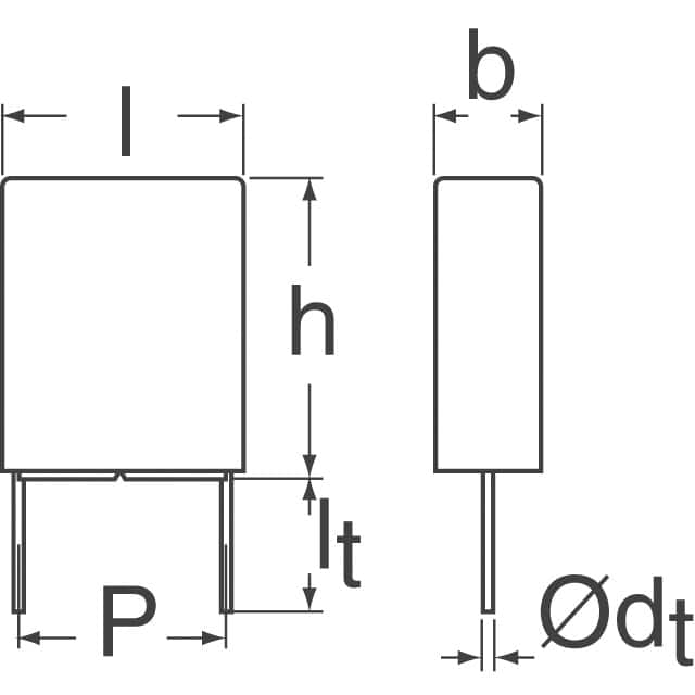 BFC237343105 Vishay Beyschlag/Draloric/BC Components  Capacitores de polímero de tantalio